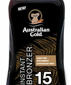 Goedkoop ???? Australian Gold SPF15 Zonnebrand Spray Gel + Bronzer - 237 Ml ❤️