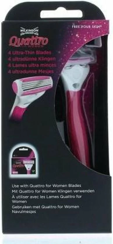 Goedkoop ✨ Wilkinson Quattro For ???? Women Scheersysteem Houder + 2 Scheermesjes ???? 3 Goedkoop ✨ Wilkinson Quattro For ???? Women Scheersysteem Houder + 2 Scheermesjes ???? - Afbeelding 3