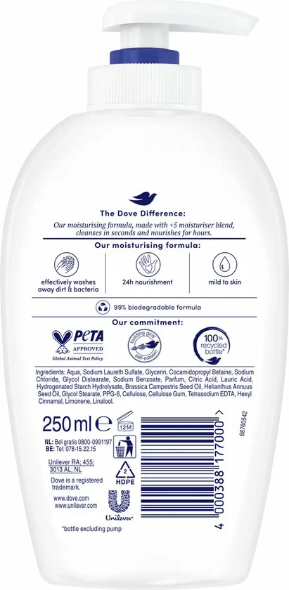 Coupon ???? Dove Cream Wash Zeep Pomp - 6 X 250 Ml - Voordeelverpakking ???? 3 Coupon ???? Dove Cream Wash Zeep Pomp - 6 X 250 Ml - Voordeelverpakking ???? - Afbeelding 3