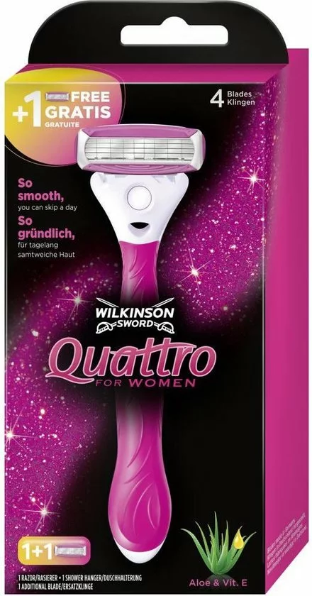Goedkoop ✨ Wilkinson Quattro For ???? Women Scheersysteem Houder + 2 Scheermesjes ???? 1 Goedkoop ✨ Wilkinson Quattro For ???? Women Scheersysteem Houder + 2 Scheermesjes ????