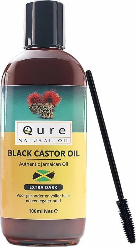 Top 10 ❤️ Qure Natural Oil Jamaican Black Castor Oil 100ml | Extra Dark | Voor Haar, Huid, Wenkbrauw En Wimpers | Met Gratis Borstel | 100% Puur & Natuurlijk | Wonderolie | Plantaardige Castorolie, Ricinusolie ???? 4 Top 10 ❤️ Qure Natural Oil Jamaican Black Castor Oil 100ml | Extra Dark | Voor Haar, Huid, Wenkbrauw En Wimpers | Met Gratis Borstel | 100% Puur & Natuurlijk | Wonderolie | Plantaardige Castorolie, Ricinusolie ???? - Afbeelding 4