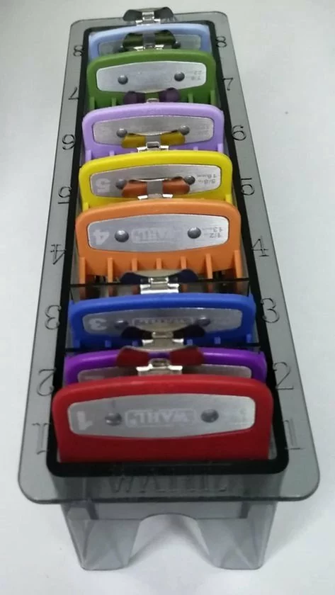 Gloednieuw ???? Wahl Super Taper Cordless Tondeuse + Premium Color Opzetkammen Set 8 Stuks| Professionele Tondeuse ✔️ 5 Gloednieuw ???? Wahl Super Taper Cordless Tondeuse + Premium Color Opzetkammen Set 8 Stuks| Professionele Tondeuse ✔️ - Afbeelding 5