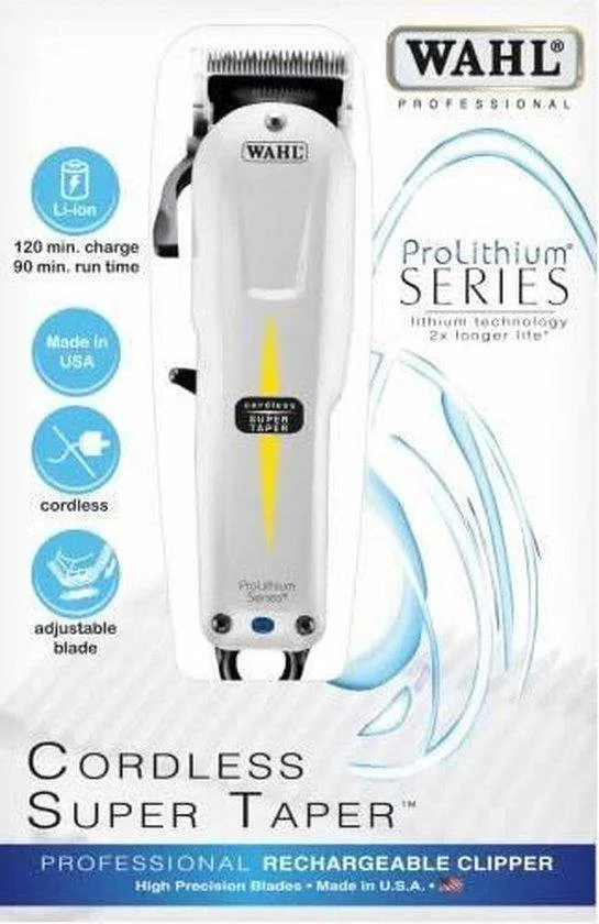 Gloednieuw ???? Wahl Super Taper Cordless Tondeuse + Premium Color Opzetkammen Set 8 Stuks| Professionele Tondeuse ✔️ 8 Gloednieuw ???? Wahl Super Taper Cordless Tondeuse + Premium Color Opzetkammen Set 8 Stuks| Professionele Tondeuse ✔️ - Afbeelding 8