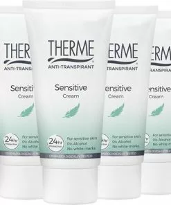 Goedkoop ???? 6x Therme Anti-Transpirant Sensitive Creme 60 Ml ????
