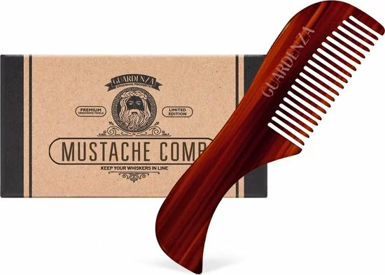 Aanbiedingen ???? Guardenza Snorkam - Handgemaakt - Antistatisch Cellulose Acetate - Mini Kam - Baardkam ???? 1 Aanbiedingen ???? Guardenza Snorkam - Handgemaakt - Antistatisch Cellulose Acetate - Mini Kam - Baardkam ????