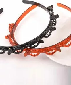 Uitgang ✨ VinkToys Diadeem - Diadeem Met Clips - Diadeem Met Haarspeld - Schoen Kado Meisje - Schoenkado Meisje - Haar Accessoires - Zwart ???? -Jean Paul Gaultier Shop 550x422