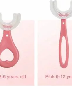 Kopen ???? TrendX 360 Graden U Vormige Baby Tandenborstel - Zachte Siliconen - 2-6 Jaar - Kinderen Tandenborstel - Bijtringen - Roze Hart ⌛ -Jean Paul Gaultier Shop 550x432 5