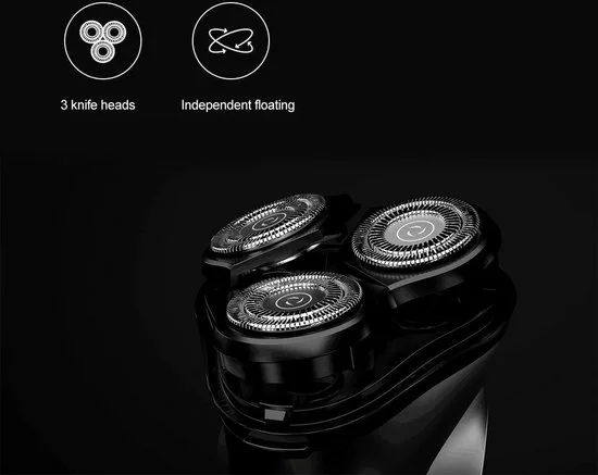 Nieuw ???? Xiaomi Blackstone-C Professionele Scheerapparaat Pure Black | 3 Dimensionale Scheerkoppen | Met Precisietrimmer ???? 2 Nieuw ???? Xiaomi Blackstone-C Professionele Scheerapparaat Pure Black | 3 Dimensionale Scheerkoppen | Met Precisietrimmer ???? - Afbeelding 2