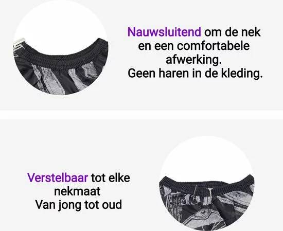 Gloednieuw ???? MESC Kappersmantel - Kappersschort - Kapmantel - Kapper - Kapperscape - Haar Knippen Thuis Of Salon - Volwassenen & Kinderen - 140 X 115cm - Zwart Wit Print ✔️ 4 Gloednieuw ???? MESC Kappersmantel - Kappersschort - Kapmantel - Kapper - Kapperscape - Haar Knippen Thuis Of Salon - Volwassenen & Kinderen - 140 X 115cm - Zwart Wit Print ✔️ - Afbeelding 4