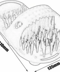 Goedkoop ???? LOUZIR Voeten Scrubber - Voetmassage - Massage Slipper - Voetscrub - Douche Scrub - Voet Schoonmaken - Borstel - Badkamer - Feet Wash Shower ???? -Jean Paul Gaultier Shop 550x449 3