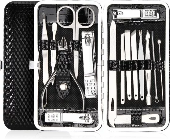 Kopen ✔️ Medies - Luxe Manicureset 16 Delig Met Lederen Luxe Etui | Pedicure Set | Manicure Etui | Manicure Sets | Pedicure Sets | Nagelverzorging | Nagelknippers | Comedonlepels | Nagelvijl | Nagelriemknipper | Teennageltang | Nagelschaar | RVS ???? 7 Kopen ✔️ Medies - Luxe Manicureset 16 Delig Met Lederen Luxe Etui | Pedicure Set | Manicure Etui | Manicure Sets | Pedicure Sets | Nagelverzorging | Nagelknippers | Comedonlepels | Nagelvijl | Nagelriemknipper | Teennageltang | Nagelschaar | RVS ???? - Afbeelding 7