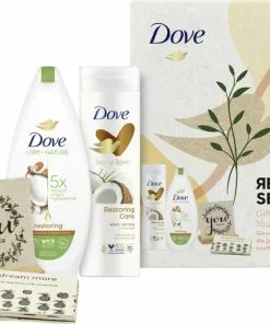 Begroting ???? Dove Nourishing Secrets Restoring Return To Sender - 225ml + 250ml - Geschenkset Vrouwen ????