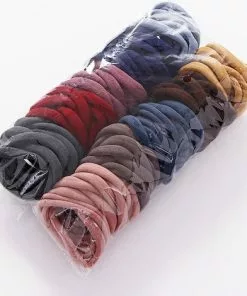 Top 10 ???? Elastiekjes 100 Stuks | Aarde Gekleurde Haar Elastieken | Elastisch | Hoge Kwaliteit Haarelastiekjes | Sparkolia | Kleuren Bruin, Rood, Blauw, Grijs, Beige ????
