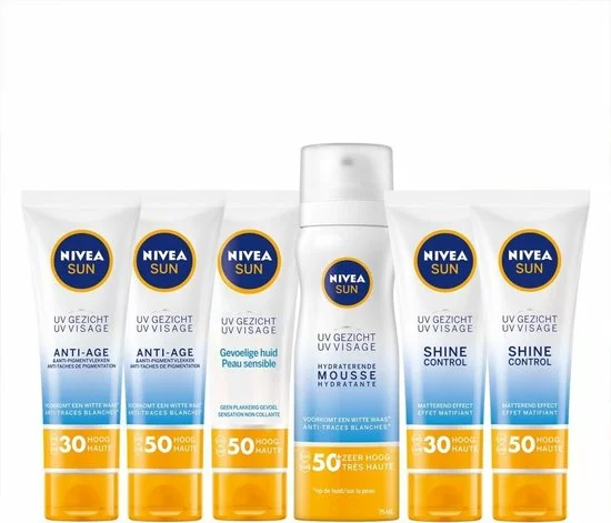 Korting ???? Nivea Sun UV Anti-Age En Anti-Pigment Gezicht Zonnebrand SPF 30 50 Ml ⌛ 7 Korting ???? Nivea Sun UV Anti-Age En Anti-Pigment Gezicht Zonnebrand SPF 30 50 Ml ⌛ - Afbeelding 7