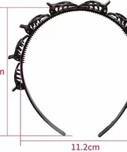 Uitgang ✨ VinkToys Diadeem - Diadeem Met Clips - Diadeem Met Haarspeld - Schoen Kado Meisje - Schoenkado Meisje - Haar Accessoires - Zwart ???? -Jean Paul Gaultier Shop 550x478 3
