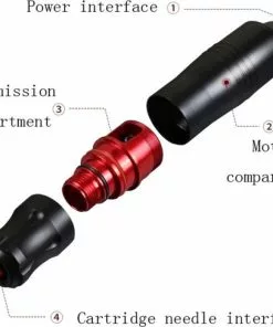 Nieuw ???? Professional Tattoo Machine PiProducts Tattoo Machine - Tattoo Pen - Catridges - Naalden - Zwart ⭐ -Jean Paul Gaultier Shop 550x487