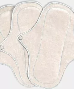 Kopen ???? Eco Femme Wasbare Inlegkruisjes 3 Stuks (met Pul) - 100% Biologisch Katoen - Wit ❤️