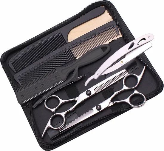 Goedkoopste ???? Qualisce Hairstyle 7-Delige Kappersset - Professionele Kappersset - Kappersschaar - Kappersschaar Rechtshandig - Effileerschaar - Coupeschaar - Uitdunschaar ???? 1 Goedkoopste ???? Qualisce Hairstyle 7-Delige Kappersset - Professionele Kappersset - Kappersschaar - Kappersschaar Rechtshandig - Effileerschaar - Coupeschaar - Uitdunschaar ????