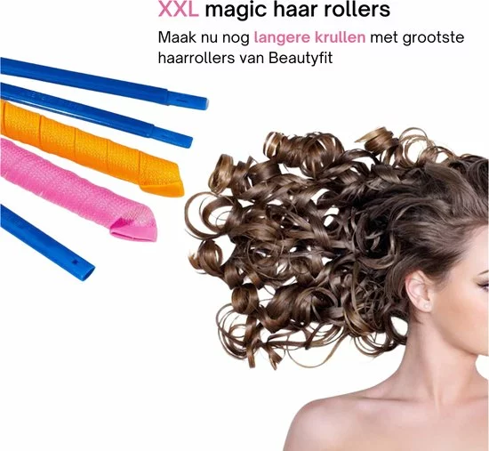 Gloednieuw ???? BeautyFit Heatless Curls 26 Stuks XXL Size + Luxe Opberg-tas - Krulspelden - Haarrollers - Meest Volledige Set - Krullen Zonder Hitte ???? 6 Gloednieuw ???? BeautyFit Heatless Curls 26 Stuks XXL Size + Luxe Opberg-tas - Krulspelden - Haarrollers - Meest Volledige Set - Krullen Zonder Hitte ???? - Afbeelding 6