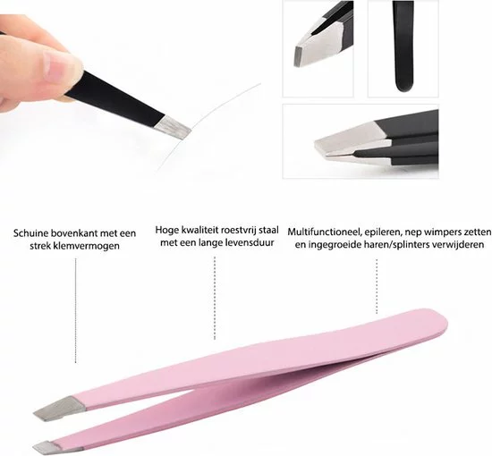 Aanbiedingen ???? INTER-ESQUE - Epileer Pincet - Tweezer - Epileren - Roze ???? 3 Aanbiedingen ???? INTER-ESQUE - Epileer Pincet - Tweezer - Epileren - Roze ???? - Afbeelding 3