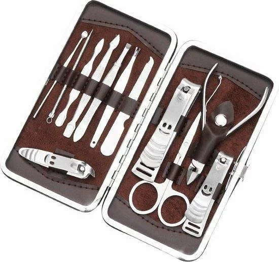 Flash-uitverkoop ???? Lionstone Luxe Manicureset & Pedicureset - 12-delig Incl Leren Opbergetui - Nagelverzorging - Manicure Set - Pedicure Set - Inclusief Cadeauverpakking ⌛ 2 Flash-uitverkoop ???? Lionstone Luxe Manicureset & Pedicureset - 12-delig Incl Leren Opbergetui - Nagelverzorging - Manicure Set - Pedicure Set - Inclusief Cadeauverpakking ⌛ - Afbeelding 2