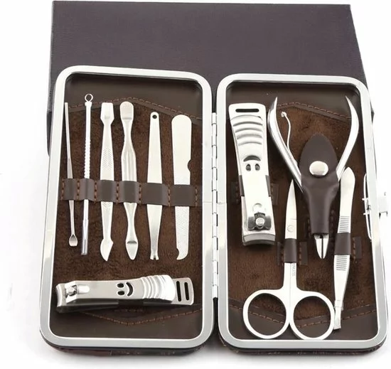 Flash-uitverkoop ???? Lionstone Luxe Manicureset & Pedicureset - 12-delig Incl Leren Opbergetui - Nagelverzorging - Manicure Set - Pedicure Set - Inclusief Cadeauverpakking ⌛ 4 Flash-uitverkoop ???? Lionstone Luxe Manicureset & Pedicureset - 12-delig Incl Leren Opbergetui - Nagelverzorging - Manicure Set - Pedicure Set - Inclusief Cadeauverpakking ⌛ - Afbeelding 4