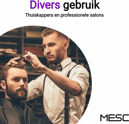 Gloednieuw ???? MESC Kappersmantel - Kappersschort - Kapmantel - Kapper - Kapperscape - Haar Knippen Thuis Of Salon - Volwassenen & Kinderen - 140 X 115cm - Zwart Wit Print ✔️ 7 Gloednieuw ???? MESC Kappersmantel - Kappersschort - Kapmantel - Kapper - Kapperscape - Haar Knippen Thuis Of Salon - Volwassenen & Kinderen - 140 X 115cm - Zwart Wit Print ✔️ - Afbeelding 7