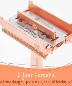 Gloednieuw ???? Bamboozy Safety Razor Vlindersluiting RVS + 20 Scheermesjes Rose Gold Voor Vrouwen Dames Double Edge Zero Waste Duurzaam Scheren ???? -Jean Paul Gaultier Shop 550x531 2
