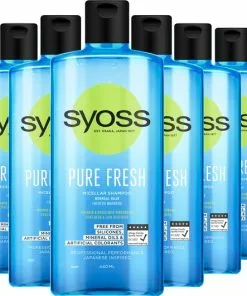 Beste deal ???? SYOSS Pure Fresh Shampoo 6x 440ml - Voordeelverpakking ????