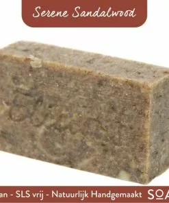 Korting ???? Elicious - Natuurlijke Zeep - Sandelhout - Handgemaakte Zeep - Biologisch Afbreekbaar - Handzeep - Douchezeep - Halal - Plasticvrij - Alcoholvrij - Vegan - Dierproefvrij - 100gr ????