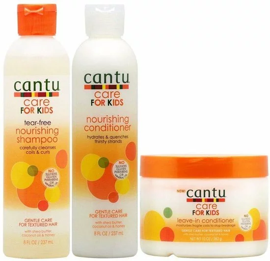 Begroting ???? Cantu Care For Kids Nourishing Shampoo & Conditioner & Leave-in Conditioner"Set" ✔️ 1 Begroting ???? Cantu Care For Kids Nourishing Shampoo & Conditioner & Leave-in Conditioner"Set" ✔️