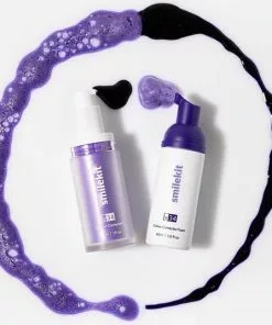 Flash-uitverkoop ???? SmileKit V34 Colour Corrector Duo Kit - Tandenbleker - 100% Natuurlijke Ingrediënten - Peroxidevrij - Tanden Bleken - Witte Tanden - Tandenbleekset - Teeth Whitening - Tandpasta ✨