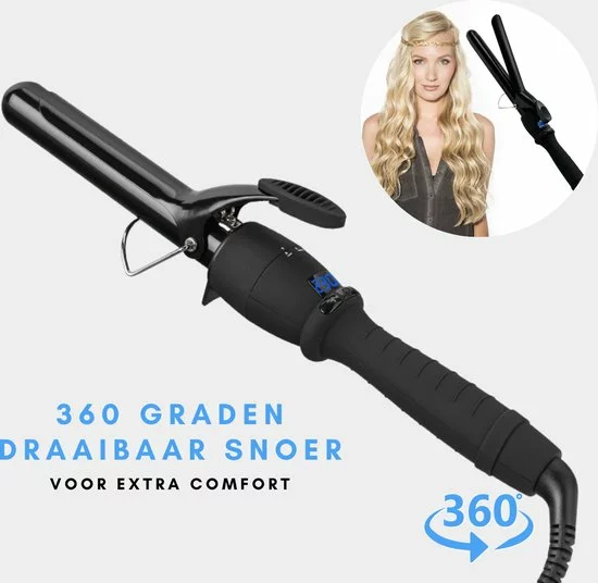 Beste recensies van ???? Niceey Keramische Krultang - 25mm - Haarkruller - Curling Iron - 120-210°C - Zwart ???? 6 Beste recensies van ???? Niceey Keramische Krultang - 25mm - Haarkruller - Curling Iron - 120-210°C - Zwart ???? - Afbeelding 6