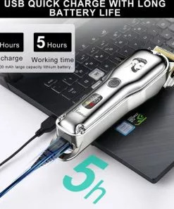 Hete verkoop ⌛ HATTEKER RFC-696 Professionele Draadloze Tondeuse - Tondeuse Cheveux Mannen - Haartrimmer - Hair Clipper - Trimmer - Kappersset ❤️ -Jean Paul Gaultier Shop 550x538 9