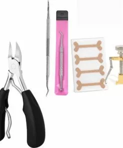Top 10 ???? Wanties Ingegroeide Teennagel Complete 5-in 1 Set | Gereedschap Om Ingegroeide Nagels Te Verhelpen + Nageltang Nagelknipper | Nagellifter / Corrector Pleister | Kalknagel Kalknagels Nagellifter Lifter Pedicure | Nagelbeugel Nagelbeugeltjes ????