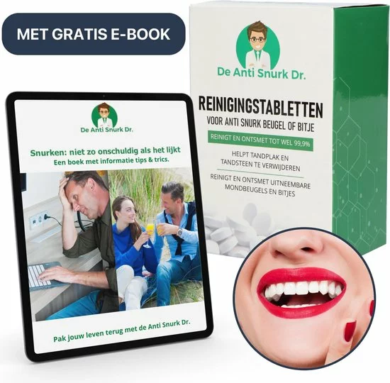 Beste Pirce ???? De Anti Snurk Dr Anti Snurk Reinigingstabletten Voor Beugel Bitje Anti Snurk Producten - Voordeelverpakking 80+10 Gratis - Antisnurk Beugel - Snurk Producten - Strips - Neusspreider - AntiSnurkDr® ???? 3 Beste Pirce ???? De Anti Snurk Dr Anti Snurk Reinigingstabletten Voor Beugel Bitje Anti Snurk Producten - Voordeelverpakking 80+10 Gratis - Antisnurk Beugel - Snurk Producten - Strips - Neusspreider - AntiSnurkDr® ???? - Afbeelding 3