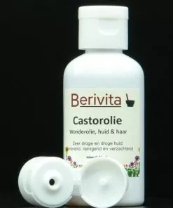 Beste Verkoop ???? Berivita Castor Olie, Wonderolie Puur & Koudgeperst 50ml - Huidolie En Haarolie ????