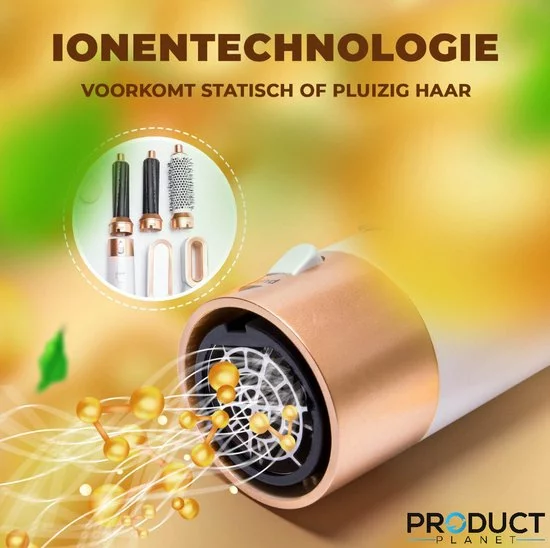 Beste Pirce ✨ ProductPlanet Premium Airwrap 5 In 1 Set - Trendy Airstyler - Stijlborstel - Multistyler Airwrap - Krultang Met Opzetstukken - Haardroger Met Borstel - Krulborstel - Haarborstel - Goud ⌛ 7 Beste Pirce ✨ ProductPlanet Premium Airwrap 5 In 1 Set - Trendy Airstyler - Stijlborstel - Multistyler Airwrap - Krultang Met Opzetstukken - Haardroger Met Borstel - Krulborstel - Haarborstel - Goud ⌛ - Afbeelding 7