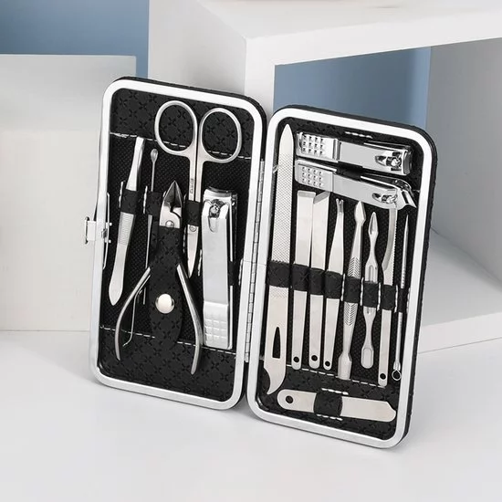 Kopen ✔️ Medies - Luxe Manicureset 16 Delig Met Lederen Luxe Etui | Pedicure Set | Manicure Etui | Manicure Sets | Pedicure Sets | Nagelverzorging | Nagelknippers | Comedonlepels | Nagelvijl | Nagelriemknipper | Teennageltang | Nagelschaar | RVS ???? 3 Kopen ✔️ Medies - Luxe Manicureset 16 Delig Met Lederen Luxe Etui | Pedicure Set | Manicure Etui | Manicure Sets | Pedicure Sets | Nagelverzorging | Nagelknippers | Comedonlepels | Nagelvijl | Nagelriemknipper | Teennageltang | Nagelschaar | RVS ???? - Afbeelding 3