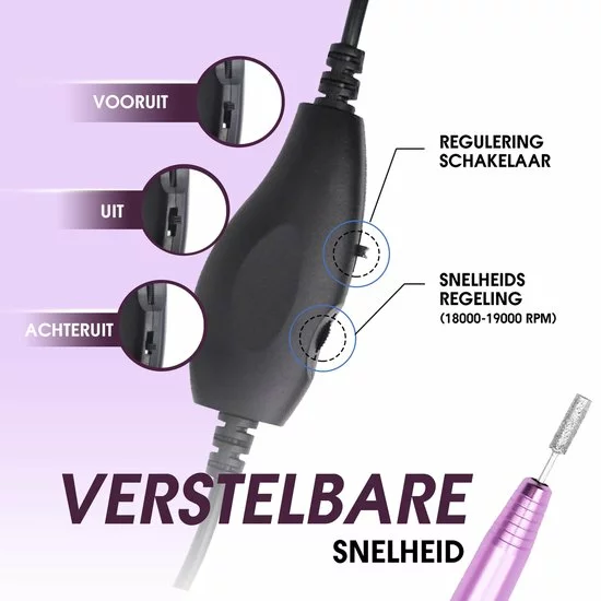Aanbiedingen ???? Merkloos La Liva Elektrische Nagelvijl - Nagelfrees - Inclusief Extra Schuurrolletjes Keramisch Bitje En Nagelborstel - Manicure Set - Gellak ???? 3 Aanbiedingen ???? Merkloos La Liva Elektrische Nagelvijl - Nagelfrees - Inclusief Extra Schuurrolletjes Keramisch Bitje En Nagelborstel - Manicure Set - Gellak ???? - Afbeelding 3