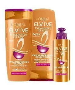 Gloednieuw ???? L’Oréal Paris L'Oréal Paris Elvive Extraordinary Oil Krulverzorging Oil-In-Milk - 200ml - Leave-in Crème ???? -Jean Paul Gaultier Shop 550x550 458