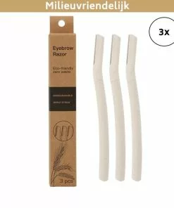 Aanbiedingen ???? B&W Cosmetics & More Wenkbrauw Scheermes - Wenkbrauw Trimmer - 3 Stuks - Dermaplaning - Milieuvriendelijk - Gezicht En Intieme Streek - Eyebrow Razor ????