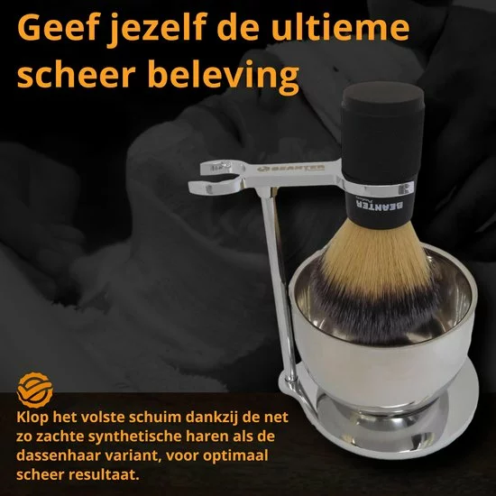Aanbiedingen ???? Beanter - Scheerkwast - 100% Synthetisch Haar - Geschikt Voor Veganisten - Veganistisch - Milieuvriendelijk - Duurzaam - Gevoelige Huid (ook Acné) - Het Cadeau Voor Mannen - Kado Tip ???? 5 Aanbiedingen ???? Beanter - Scheerkwast - 100% Synthetisch Haar - Geschikt Voor Veganisten - Veganistisch - Milieuvriendelijk - Duurzaam - Gevoelige Huid (ook Acné) - Het Cadeau Voor Mannen - Kado Tip ???? - Afbeelding 5