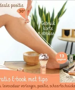 Gloednieuw ???? Bamboozy Safety Razor Vlindersluiting RVS + 20 Scheermesjes Rose Gold Voor Vrouwen Dames Double Edge Zero Waste Duurzaam Scheren ???? -Jean Paul Gaultier Shop 550x550 479