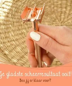 Gloednieuw ???? Bamboozy Safety Razor Vlindersluiting RVS + 20 Scheermesjes Rose Gold Voor Vrouwen Dames Double Edge Zero Waste Duurzaam Scheren ???? -Jean Paul Gaultier Shop 550x550 481