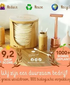 Gloednieuw ???? Bamboozy Safety Razor Vlindersluiting RVS + 20 Scheermesjes Rose Gold Voor Vrouwen Dames Double Edge Zero Waste Duurzaam Scheren ???? -Jean Paul Gaultier Shop 550x550 486