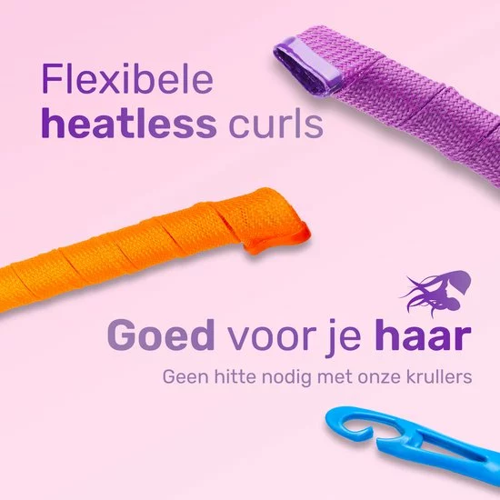 Top 10 ⌛ LBB Heatless Curls 18 Stuks - 45cm - Hair Curler - Haar Rollers - Krullen Zonder Hitte - Krulspelden ???? 3 Top 10 ⌛ LBB Heatless Curls 18 Stuks - 45cm - Hair Curler - Haar Rollers - Krullen Zonder Hitte - Krulspelden ???? - Afbeelding 3