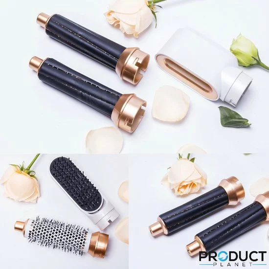Beste Pirce ✨ ProductPlanet Premium Airwrap 5 In 1 Set - Trendy Airstyler - Stijlborstel - Multistyler Airwrap - Krultang Met Opzetstukken - Haardroger Met Borstel - Krulborstel - Haarborstel - Goud ⌛ 4 Beste Pirce ✨ ProductPlanet Premium Airwrap 5 In 1 Set - Trendy Airstyler - Stijlborstel - Multistyler Airwrap - Krultang Met Opzetstukken - Haardroger Met Borstel - Krulborstel - Haarborstel - Goud ⌛ - Afbeelding 4