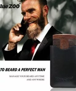Begroting ???? Blue Zoo Baardkam Van Hout In Etui - Dubbelzijdig - Fijn En Grof - Voor De Perfecte Baard ???? -Jean Paul Gaultier Shop 550x550 755