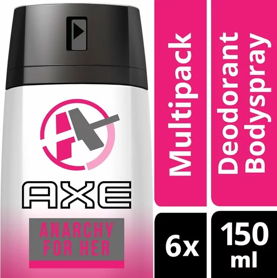 Aanbiedingen ???? Axe Anarchy For ???? Women - 150 Ml - Deodorant Spray - 6 Stuks - Voordeelverpakking ✨ 1 Aanbiedingen ???? Axe Anarchy For ???? Women - 150 Ml - Deodorant Spray - 6 Stuks - Voordeelverpakking ✨